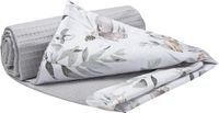 Baby Medi Partners Baby deken 100% Katoen Wafel 75x100 Hert in bladeren met grijze wafel