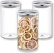 Wilmax Pot de stockage 1,1L couvercle inox 3 pièces WL-888515/A3