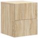vidaXL Muurbevestigde Nachttafel Sonoma Eiken 33 x 34,5 x 40 cm