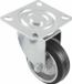 AMIG zwenkwiel/transportwiel - D100mm - rubber - 90kg draagvermogen - rollager