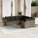 Maison Exclusive - Ensemble de jardin, 8 pièces, avec coussins, gris, en polyrotin