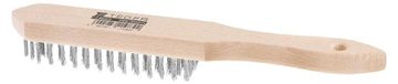 TEGER Brosse métallique standard pour la rouille - fil d'acier / 3 rangées