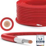 RedStar24 Premium câble solaire 4mm² rouge - 100m