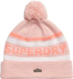 Superdry W9010210a Beanie Unisex Polyester Gestreept Dull Pink