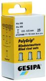 GESIPA Écrou rivet PolyGrip® corps de rivet d x l 9 x 18 mm INOX