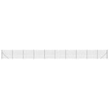 vidaXL Draadgaashek met flens 1,6x25 m antracietkleurig