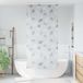 Maison Exclusive - Rideau de douche avec caisse intégrée, dimensions 100x240 cm, largeur du tissu 96 cm