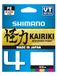 Shimano Line Kairiki 4 300m 0.23mm 18.6kg Multi C Vislijn