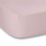 Plain Dyed Pink hoeslaken, 105 x 200 cm, 100% katoen, perkal