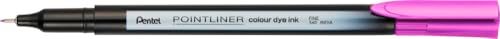 Pentel Pointliner colour S40 Fineliner - dye ink, 0,4 mm, fuchsia (12 stuks)