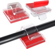 MMOBIEL 60 st Zelfklevende Kabelklemmen – Draadorganisator Transparante Kabelclips – Kabel Management voor Bureau, Muur, Auto, Kantoor, Elektrische Draden etc. – Kabelorganisator Diameter 6,5mm