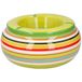 Merkloos / Sans marque Storm Asbak - in mooie groene kleuren combinatie - D13 cm - Keramiek - Strepen