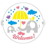 Decora 9270936 Welcome sjabloon Ø 25 cm