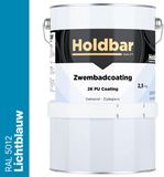 Holdbar Zwembadcoating Lichtblauw (RAL 5012) 2,5 kg