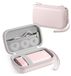 Icecat Housse de protection pour mini-imprimantes d'étiquettes, matériau EVA, rose