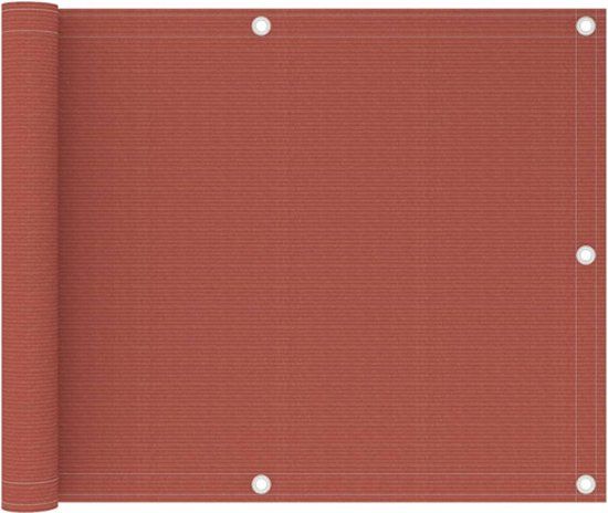 vidaXL Balkonscherm - 75x300 cm - HDPE - Terracotta