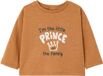 Vertbaudet Baby T-shirt met lange mouwen, karamel, biologisch katoen, maat 74