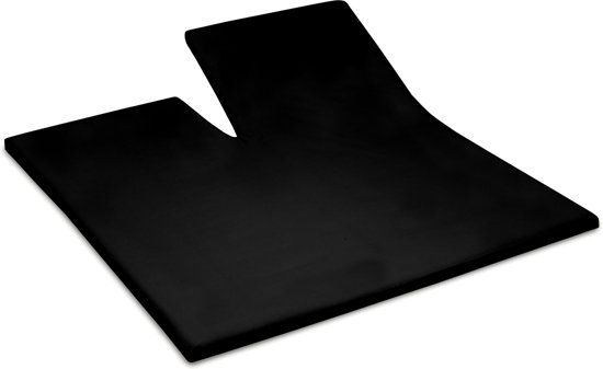 Cinderella Splittopper Hoeslaken Satijn - 180x220 cm - Black