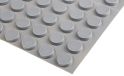 RS PRO Zelfklevende voeten, lijm, cilindrisch, 5,1 mm, grijs, ø 19,8 mm, PUR, 65,6 °C max, verpakking van 42 stuks