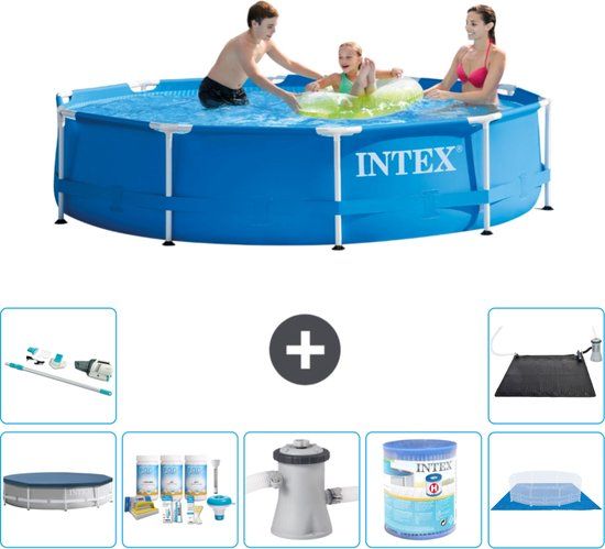 Intex Rond Frame Zwembad - 305 x 76 cm - Blauw - Compleet Pakket