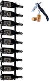 Lendo Online Étagère murale pour vin - 9 bouteilles - Noir