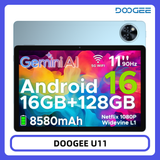 DOOGEE U11 Tablet 11 inch 90Hz 16GB 128GB 8580mAh Unisoc T7200 Widevine L1 Android 16