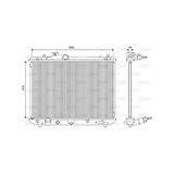 Valeo Radiateur 701587 | Compatibel met: SUZUKI SWIFT III