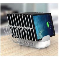 Compulocks 10 Ports USB Charging Dock Station With UK Plug - 120 Watt - 2.4 A