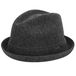 Kangol Woolplayer Trilby Hoed Unisex Volwassenen S Grijs Wol Effen Herfst/Winter 6447BC