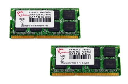 g.skill 8GB DDR3-1066 SQ