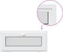 vidaXL - Kantel - kelderraam - RISOR - 95 x 45 cm - PVC en helder vlakglas