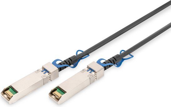 Digitus Glasvezel kabel 2 meter SFP28 DAC Zwart