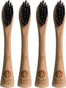 BamBrush set van 4 opzetborstels - Charcoal