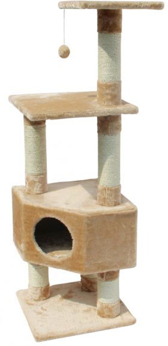 Ebi Classic-Eco Loona Krabpaal - Beige - 40 x 40 x 135 cm