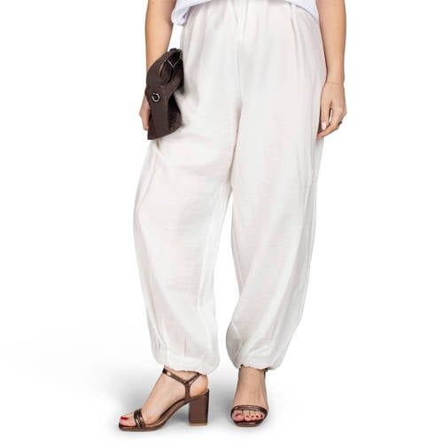 POSH by Poelman Emily imitatieleren sandalen met blokhak - bruin