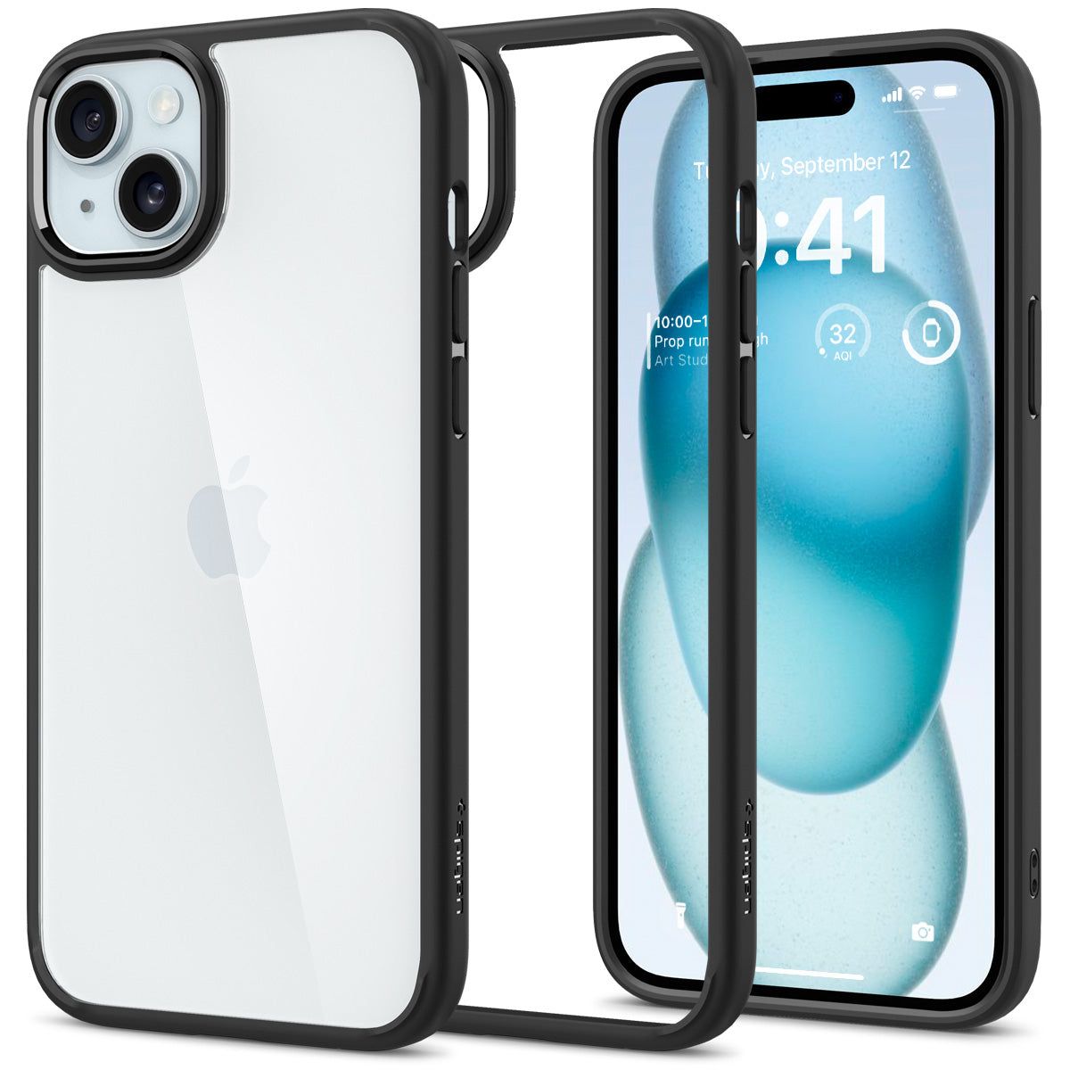 Spigen Ultra Hybrid Case - iPhone 15 - Matte Black