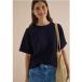 Blouse à épaules tombantes de couleur unie