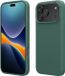 kwmobile hoesje geschikt voor Apple iPhone 17 Pro - Hoesje met siliconen coating - Smartphone case in dennengroen