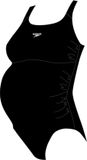 Speedo Maternity Fitness 1P Zwangerschapsbadpak Dames - Zwart - S