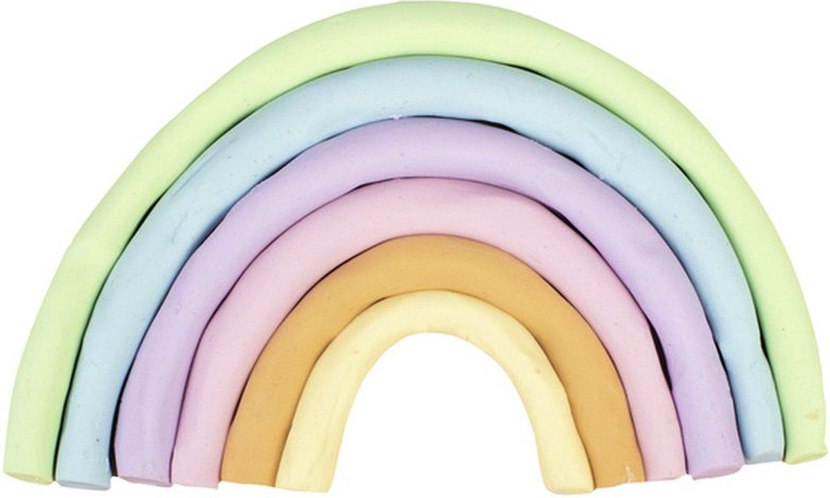 Jovi Boetseerklei Plastalina 15gr pastel ass kleuren - 6 Kleuren