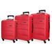 Roll Road Flex hardcase koffer van ABS, Rood, 75 cm, Set van 3 koffers