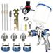 Pistolet à peinture HVLP - Réservoir gravité 600 ml - 3 buses 1,4 / 1,7 / 2,0 mm