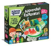 Clementoni Lab-Apprentis Experience Science, Explorer-set, wetenschappelijk spel voor kinderen 5 jaar, laboratorium, met verrekijker, gemaakt in Italië, kleur Italiaans, medium, 19363