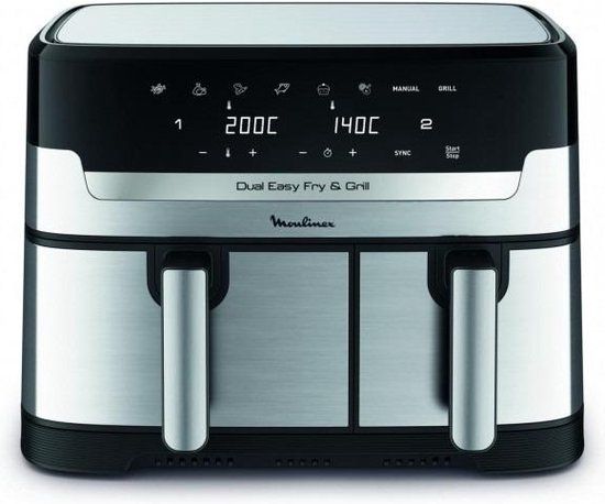 Moulinex Dual Easy Fry & Grill YY5233FB Airfryer - 8 L - 2450W