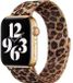 123watches Milanese Band - Leopard - Brun - Convient pour Apple Watch 44, 45, 46 & 49mm