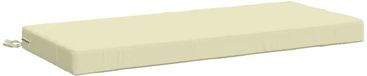 vidaXL Bankkussen SOEST 100% Polyester Crèmekleurig 120 x 50 x 8 cm
