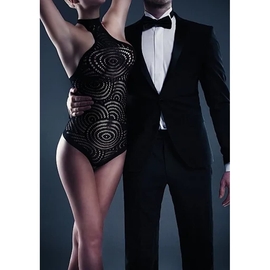 Shots - Le Désir Giselle Halter Teddy - Black - One Size