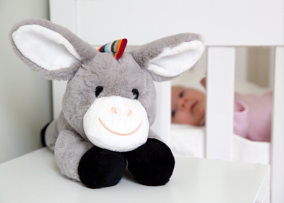 Zazu Yookidoo Don - Knuffel Ezel met hartslagsimulatie - Grijs
