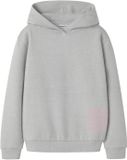 NAME IT Meisjes Trui 158/164 Lange mouw Lichtgrijs Melange Polyamide/Polyester