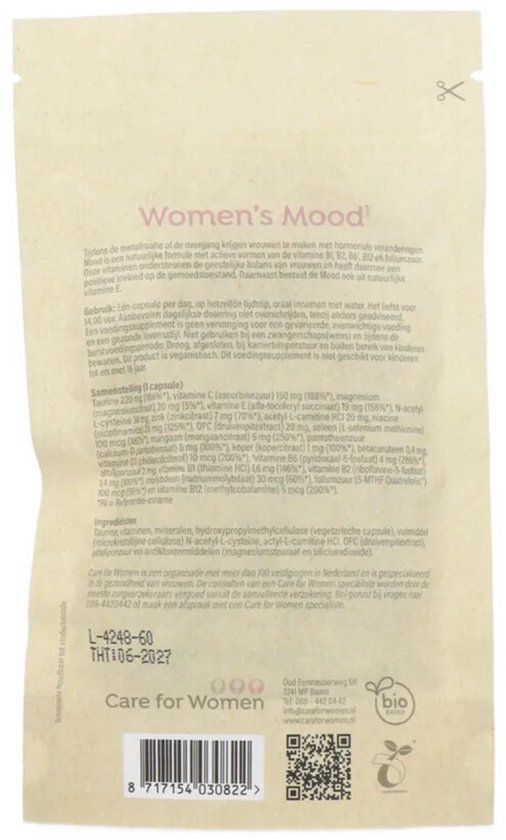 Care for Women Mood Voedingssupplement - 60 Capsules